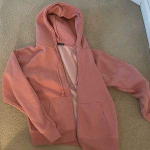 Brandy oversized zip up